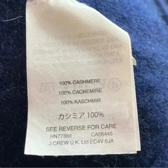 J.Crew cashmere sweater wrap black label size large capsule wardrobe - Picture 4 of 5